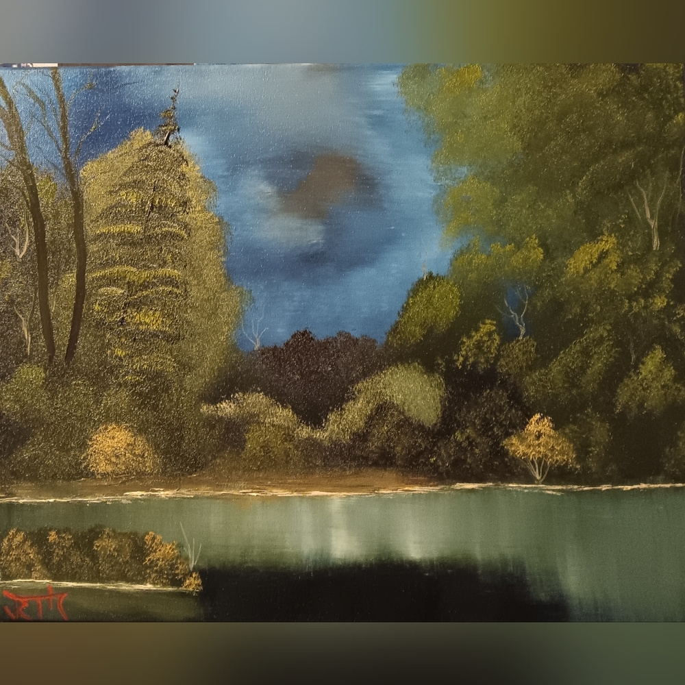 Wayside Pond Oil Painting